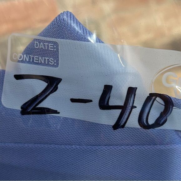 5 for $25🔥Real Essentials Sky Blue Short Sleeve Polo Shirt 2XL - Picture 4 of 4